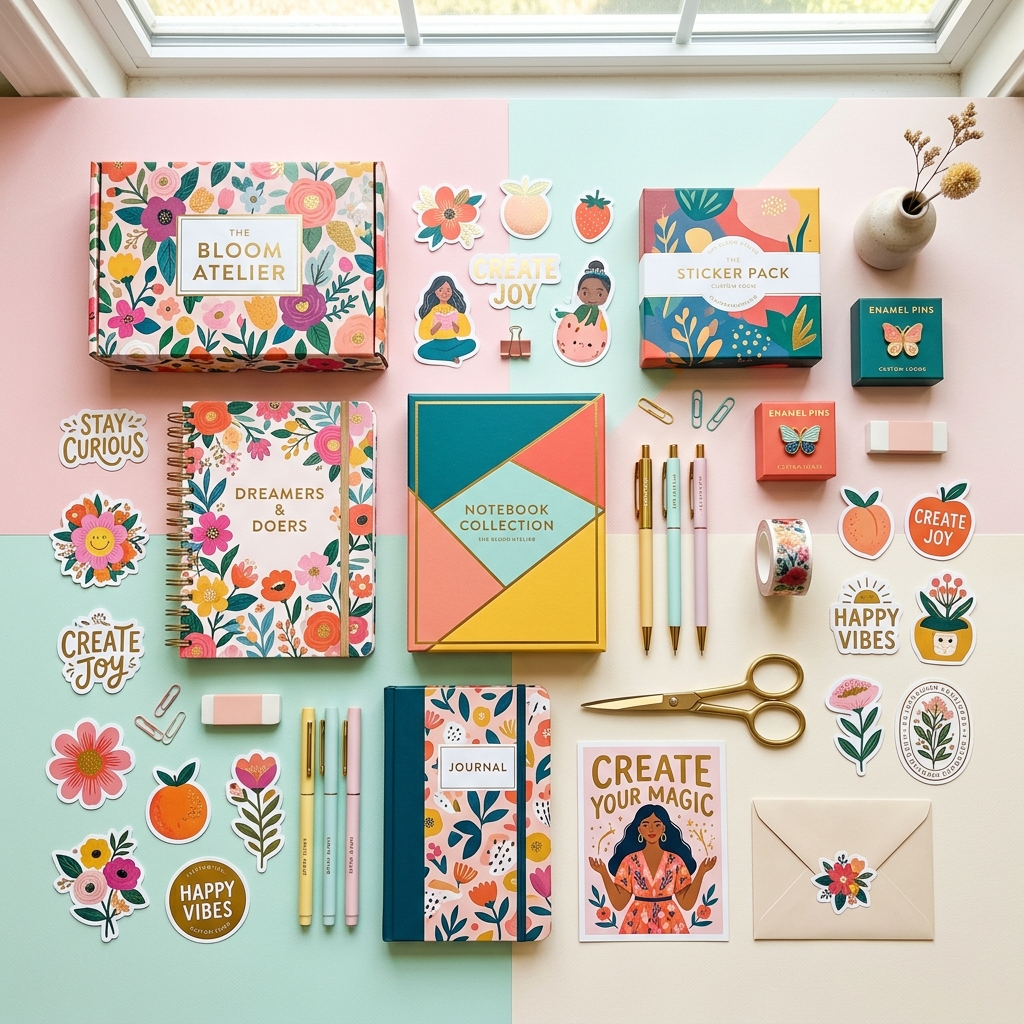 Papelería creativa y empaques por L.Ortiz Design.