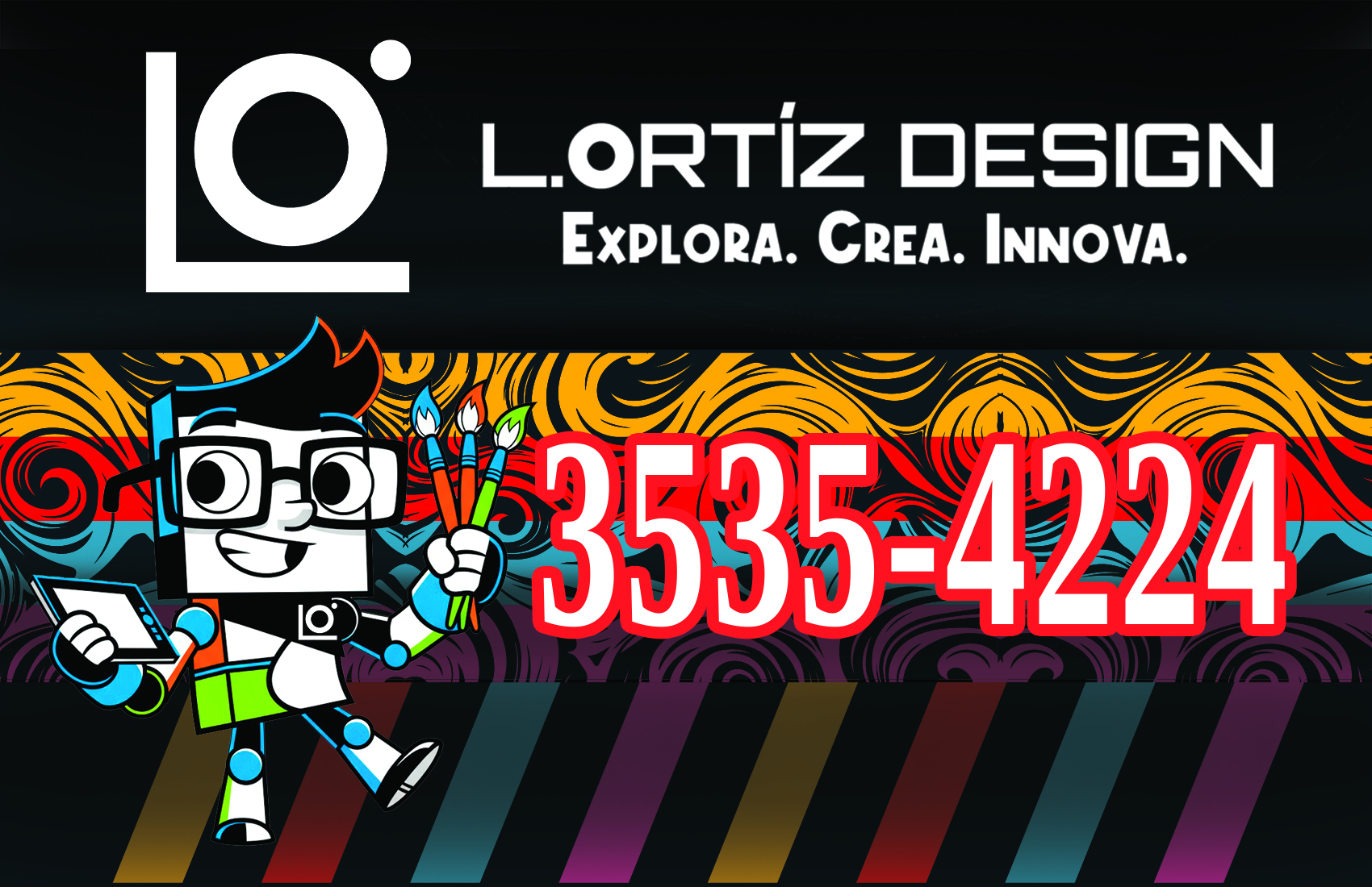 Manta publicitaria personalizada L.Ortiz.